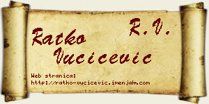 Ratko Vučićević vizit kartica
